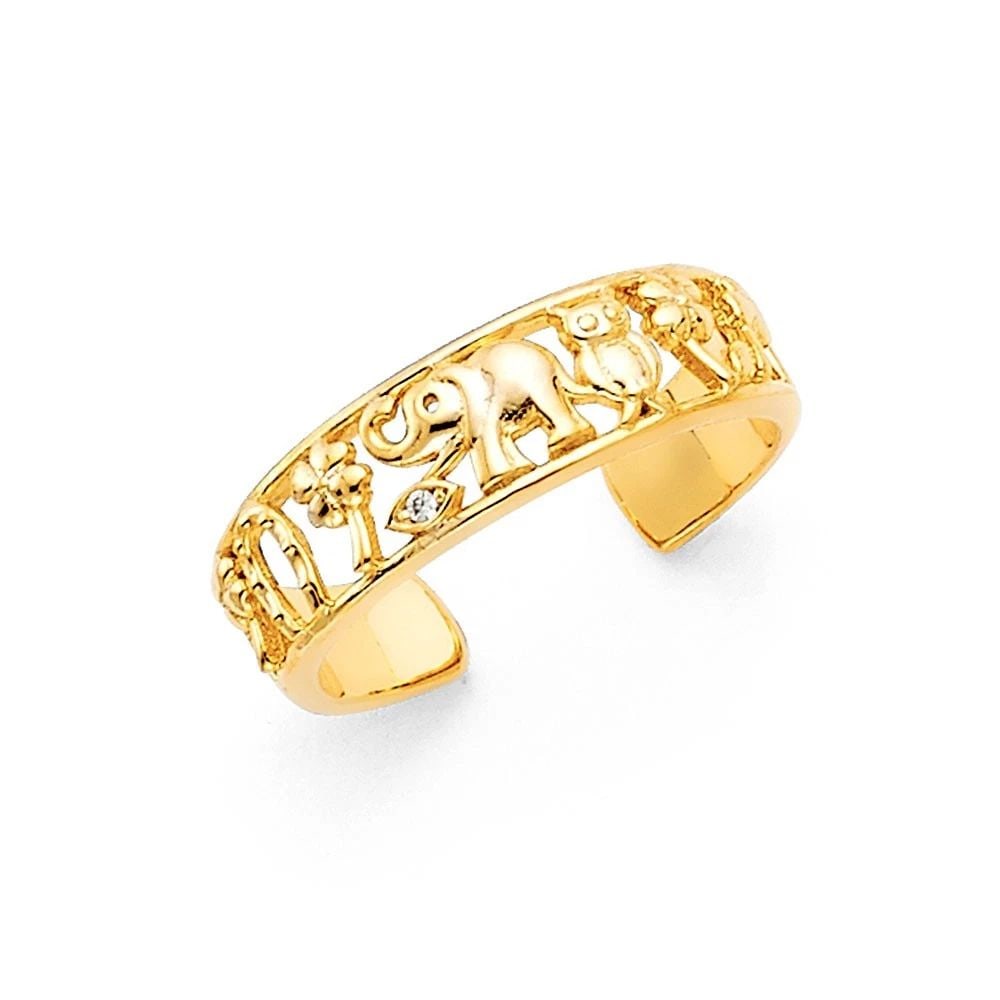 NEW 14K YELLOW GOLD LUCKY TOE RING: NEW 14K YELLOW GOLD LUCKY TOE RING LUCKY TOE RING NEW 14K YELLOW GOLD WIDTH : 5 mm WEIGHT : 2.3g