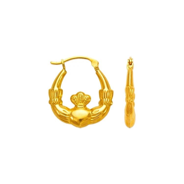 NEW 14K YELLOW GOLD HOLLOW SHRIMP HOOP EARRINGS: NEW 14K YELLOW GOLD HOLLOW SHRIMP HOOP EARRINGS HOLLOW SHRIMP HOOP EARRINGS NEW 14K YELLOW GOLD Width: Approx. 20mm Apx WEIGHT: 2.3g