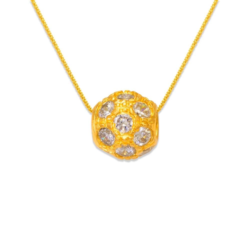 NEW 14K YELLOW GOLD 10MM PENDANT (1 of 2)
