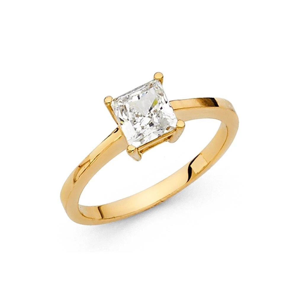 NEW 14K YELLOW GOLD ENGAGEMENT RING (1 of 2)