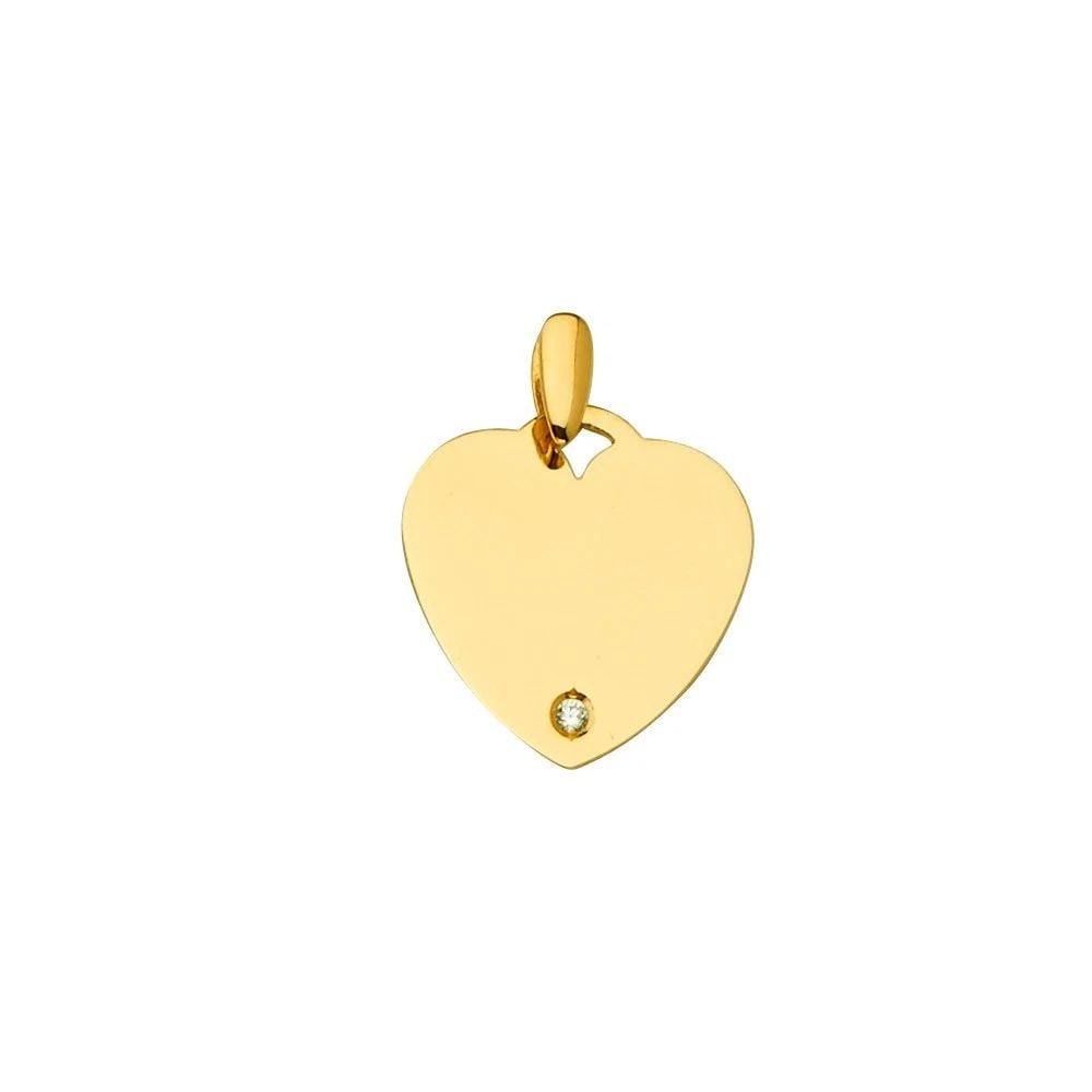 NEW 14K YELLOW GOLD ENGRAVABLE HEART PENDANT: NEW 14K YELLOW GOLD ENGRAVABLE HEART PENDANT ENGRAVABLE HEART PENDANT NEW 14K YELLOW GOLD Height : 22 mm Width : 17 mm Apx. WEIGHT : 2.2g