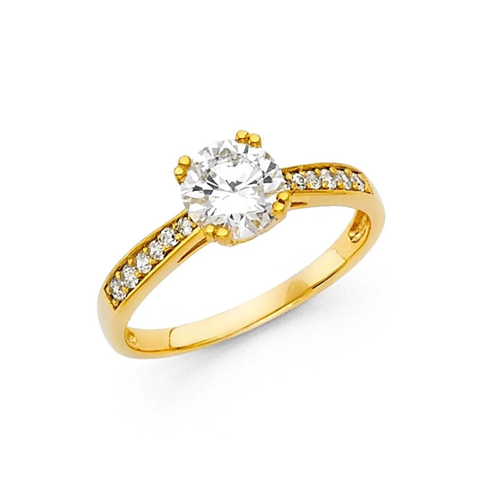 NEW 14K YELLOW GOLD ENGAGEMENT RING: NEW 14K YELLOW GOLD ENGAGEMENT RING ENGAGEMENT RING NEW 14K YELLOW GOLD WIDTH : 2.5 mm WEIGHT : 2.3g
