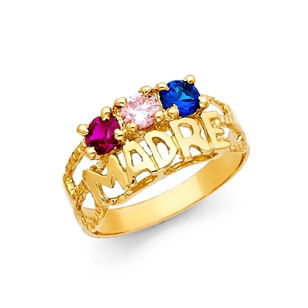NEW 14K YELLOW GOLD MOTHERS RING (1 of 2)