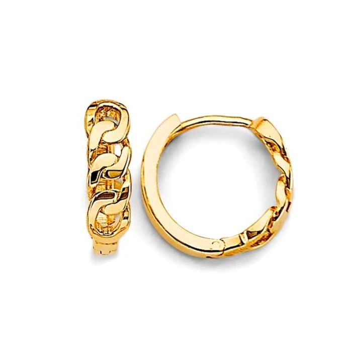 NEW 14K YELLOW GOLD HUGGIES EARRINGS: NEW 14K YELLOW GOLD HUGGIES EARRINGS HUGGIES EARRINGS NEW 14K YELLOW GOLD HEIGHT - 12 mm WIDTH - 12 mm Apx WEIGHT - 1.7 g