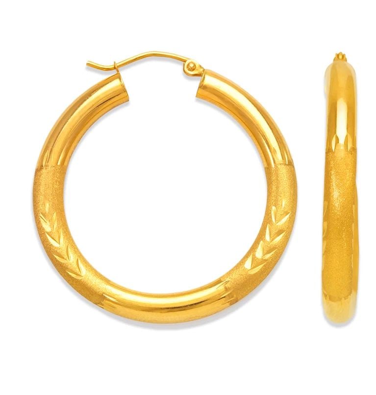 NEW 14K YELLOW GOLD 4MM ROUND TUBE HOOP EARRINGS: NEW 14K YELLOW GOLD 4MM ROUND TUBE HOOP EARRINGS 4MM ROUND TUBE HOOP EARRINGS NEW 14K YELLOW GOLD Width: Approx. 4mm Apx WEIGHT: 2.2g