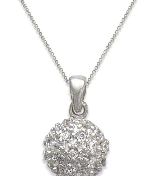 NEW 14K WHITE GOLD BALL PENDANT: NEW 14K WHITE GOLD BALL PENDANT BALL PENDANT NEW 14K WHITE GOLD Apx. WIDTH: 10mm Apx WEIGHT: 2.2g