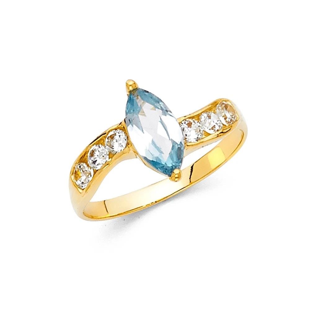 NEW 14K YELLOW GOLD FANCY RING (1 of 2)
