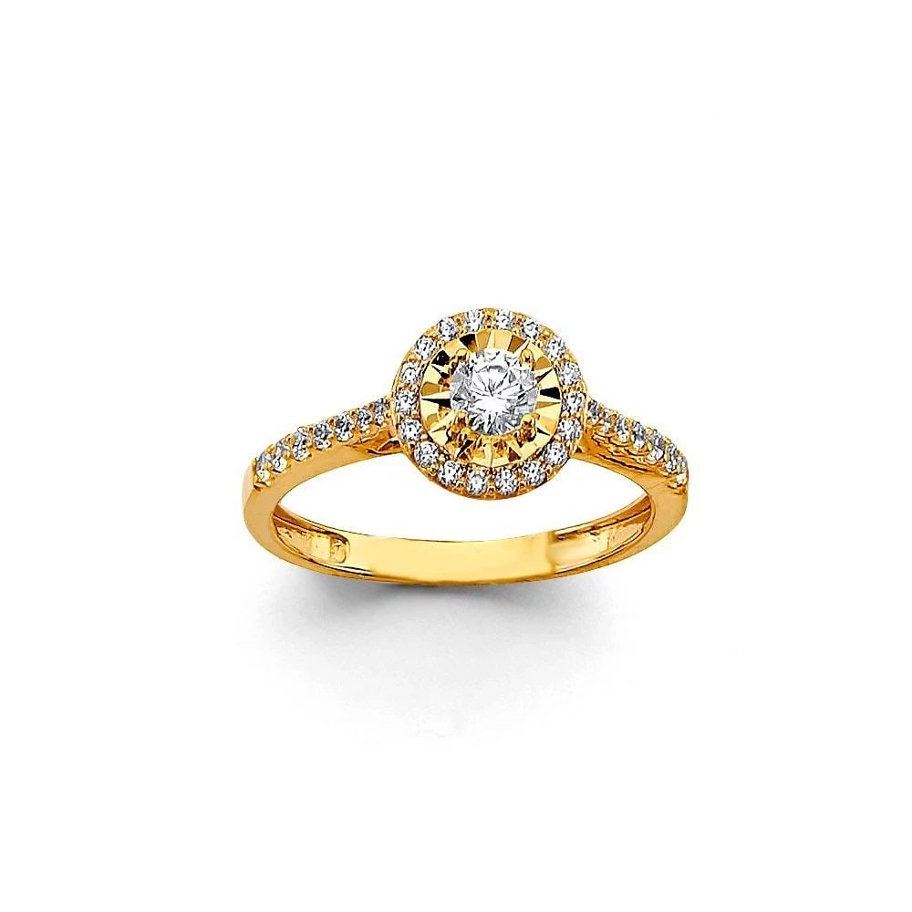 NEW 14K YELLOW GOLD RING/SET (1 of 2)