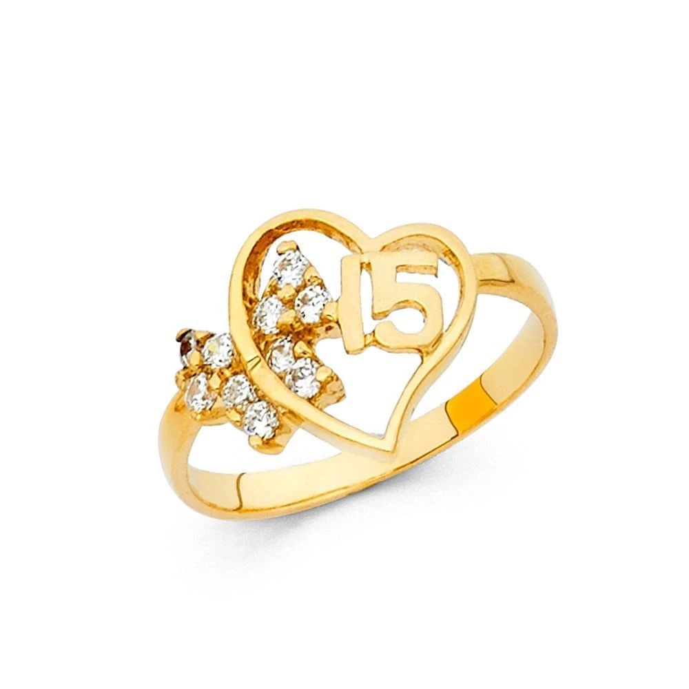 NEW 14K 15 YEARS RING (1 of 2)