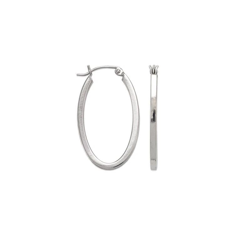 NEW 14K WHITE GOLD 2MM SQUARE TUBE WHITE HOOP EARRINGS: NEW 14K WHITE GOLD 2MM SQUARE TUBE WHITE HOOP EARRINGS 2MM SQUARE TUBE WHITE HOOP EARRINGS NEW 14K WHITE GOLD Width: Approx. 2mm Apx WEIGHT: 2.1g
