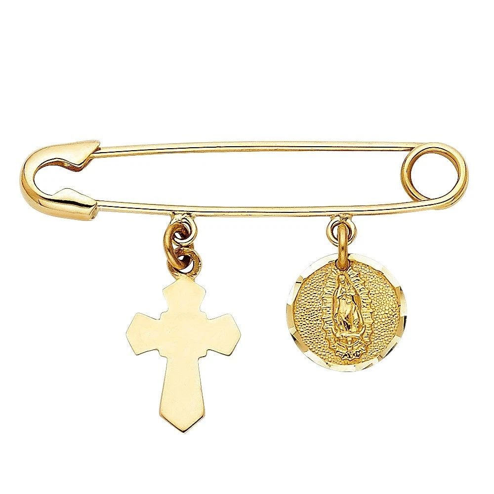 NEW 14K YELLOW GOLD HANG ON PIN/CLIP PENDANT (1 of 2)