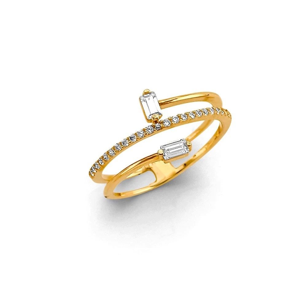 NEW 14K YELLOW GOLD FANCY RING -SIZE 7 (1 of 2)