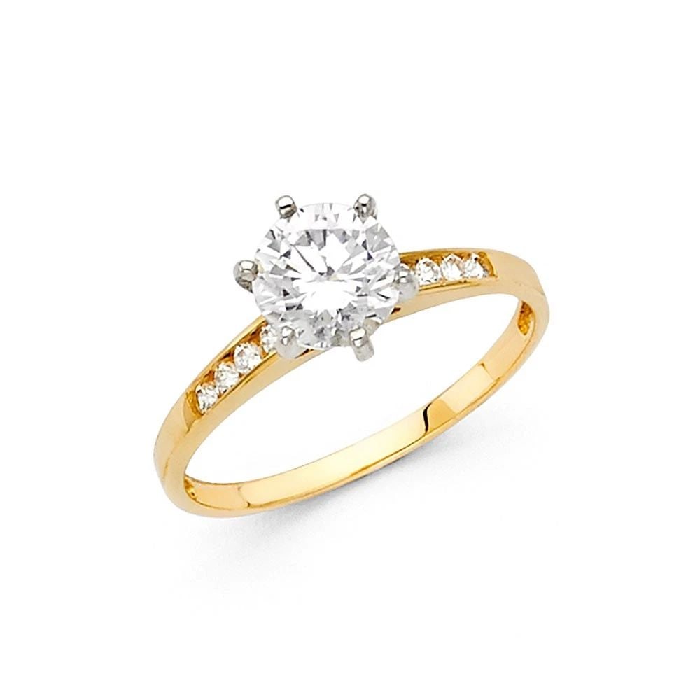 NEW 14K YELLOW GOLD ENGAGEMENT RING -SIZE 7: NEW 14K YELLOW GOLD ENGAGEMENT RING ENGAGEMENT RING NEW 14K YELLOW GOLD WIDTH: 1.5 mm Average Apx. WEIGHT: 2.01 g