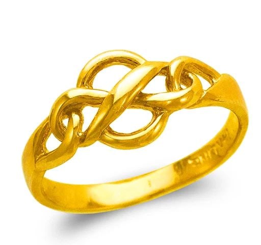 NEW 14K YELLOW GOLD LADIES KNOT DESIGN RING (1 of 2)