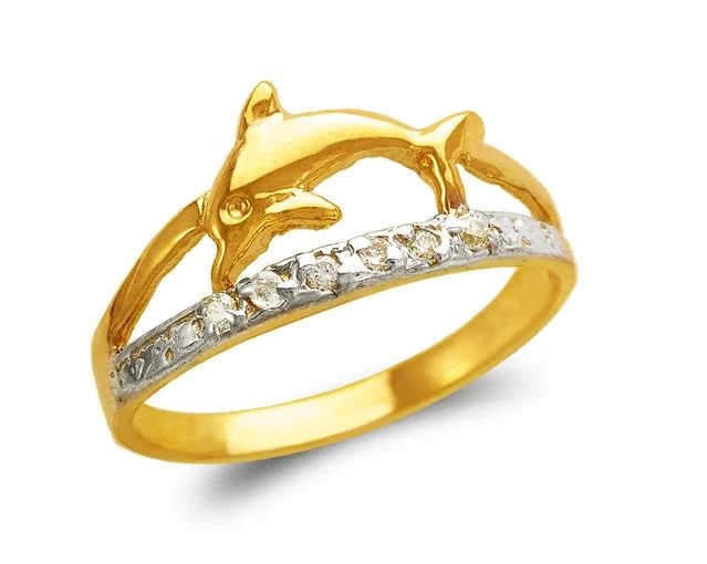 NEW 14K TWO TONE GOLD LADIES DECORATIVE FILIGREE RING (1 of 2)