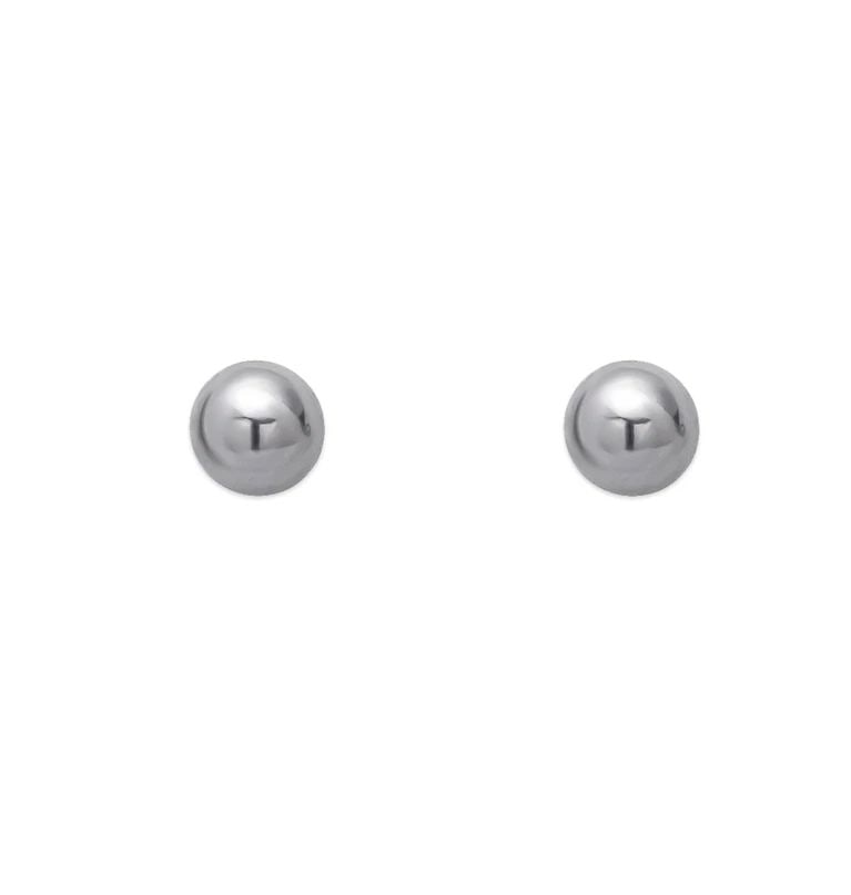 NEW 14K WHITE GOLD 3MM BALL STUD EARRINGS: NEW 14K WHITE GOLD 3MM BALL STUD EARRINGS 3MM BALL STUD EARRINGS NEW 14K WHITE GOLD Width: Approx. 3mm Apx WEIGHT: 2g