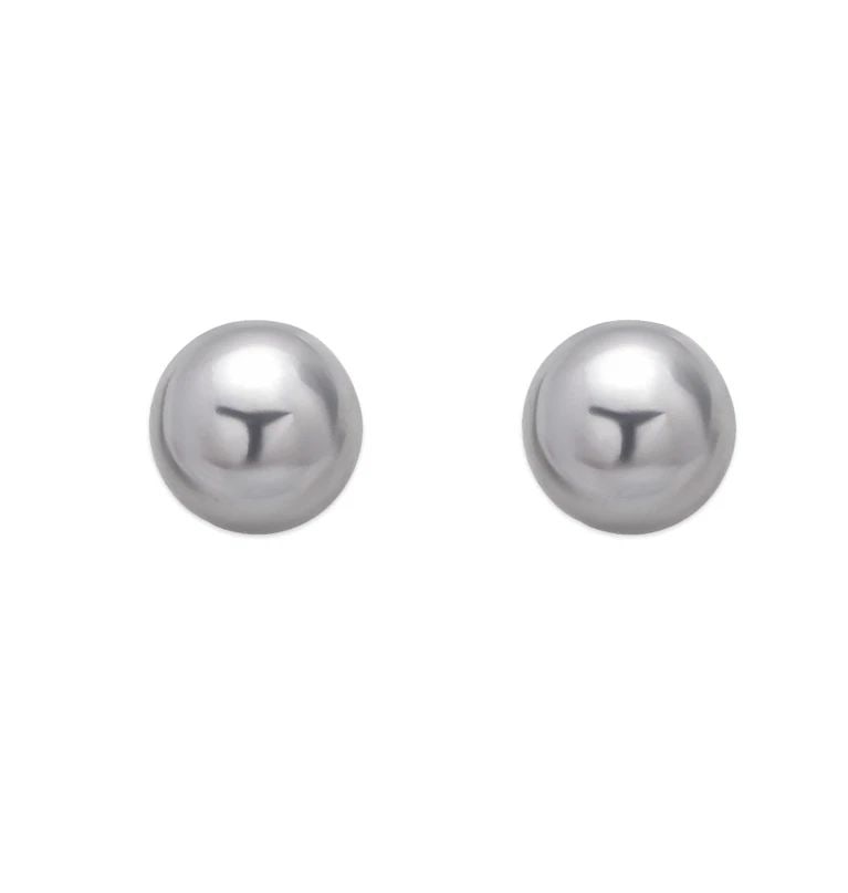 NEW 14K WHITE GOLD 8MM BALL STUD EARRINGS: NEW 14K WHITE GOLD 8MM BALL STUD EARRINGS 8MM BALL STUD EARRINGS NEW 14K WHITE GOLD Width: Approx. 8mm Apx WEIGHT: 2g