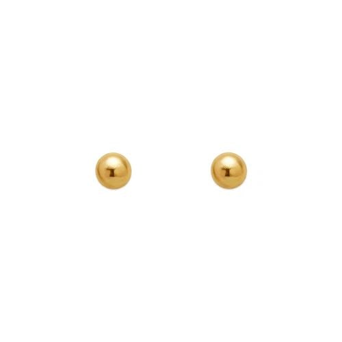 NEW 14K YELLOW GOLD 2MM BALL STUD EARRINGS: NEW 14K YELLOW GOLD 2MM BALL STUD EARRINGS 2MM BALL STUD EARRINGS NEW 14K YELLOW GOLD Width: Approx. 2mm AVERAGE Apx WEIGHT: 2g