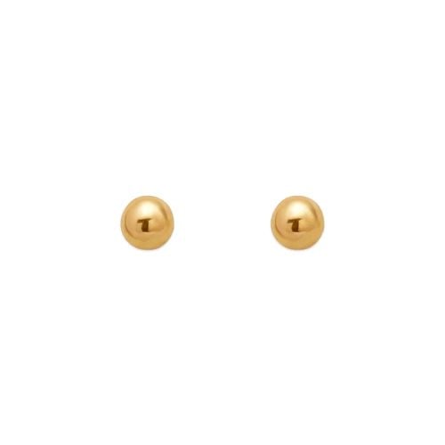 NEW 14K YELLOW GOLD 3MM BALL STUD EARRINGS: NEW 14K YELLOW GOLD 3MM BALL STUD EARRINGS 3MM BALL STUD EARRINGS NEW 14K YELLOW GOLD Width: Approx. 3mm AVERAGE Apx WEIGHT: 2g
