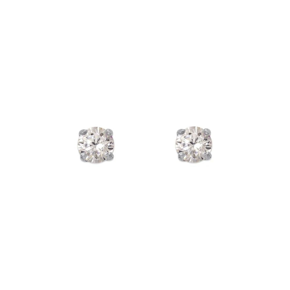 NEW 14K WHITE GOLD WHITE GOLD SCREWBACK STUD EARRINGS: NEW 14K WHITE GOLD WHITE GOLD SCREWBACK STUD EARRINGS WHITE GOLD SCREWBACK STUD EARRINGS NEW 14K WHITE GOLD Width: Approx. 3mm Apx WEIGHT: 2g