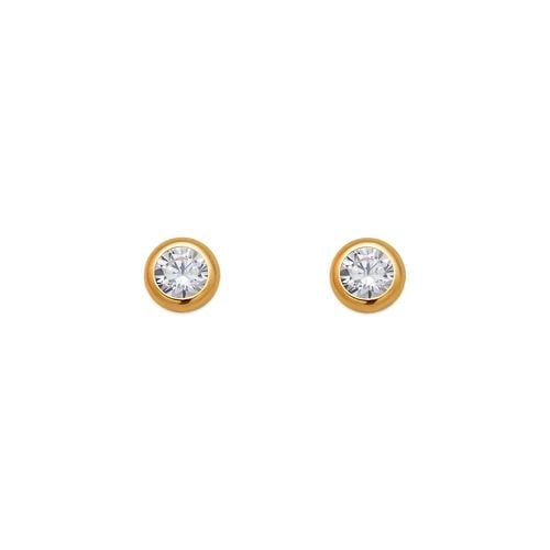 NEW 14K YELLOW GOLD 3MM ROUND BEZEL STUD EARRINGS: NEW 14K YELLOW GOLD 3MM ROUND BEZEL STUD EARRINGS 3MM ROUND BEZEL STUD EARRINGS NEW 14K YELLOW GOLD Width: Approx. 3mm AVERAGE Apx WEIGHT: 2g