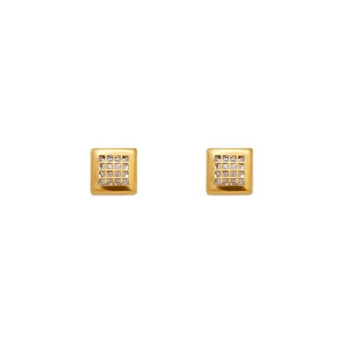 NEW 14K YELLOW GOLD 4MM SQUARE TILED STUD EARRINGS: NEW 14K YELLOW GOLD 4MM SQUARE TILED STUD EARRINGS 4MM SQUARE TILED STUD EARRINGS NEW 14K YELLOW GOLD Width: Approx. 4mm AVERAGE Apx WEIGHT: 2g
