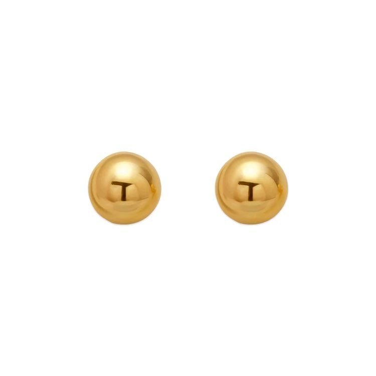 NEW 14K YELLOW GOLD 8MM BALL STUD EARRINGS: NEW 14K YELLOW GOLD 8MM BALL STUD EARRINGS 8MM BALL STUD EARRINGS NEW 14K YELLOW GOLD Width: Approx. 8mm Apx WEIGHT: 2g
