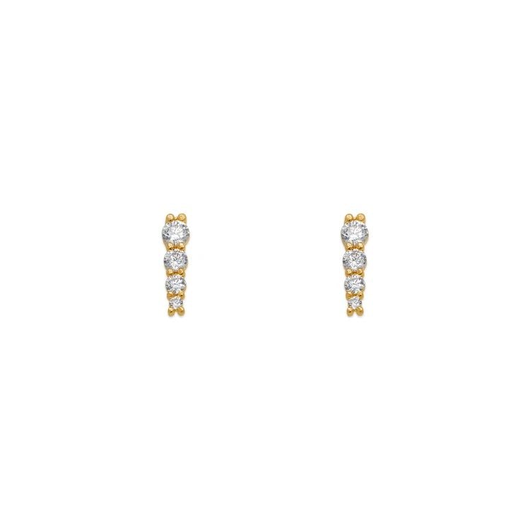 NEW 14K YELLOW GOLD BAR FLATBACK STUD EARRINGS: NEW 14K YELLOW GOLD BAR FLATBACK STUD EARRINGS BAR FLATBACK STUD EARRINGS NEW 14K YELLOW GOLD Width: Approx. 2x8mm Apx WEIGHT: 2g