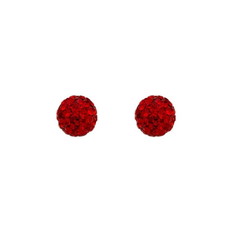 NEW 14K YELLOW GOLD 7MM RED BALL ENAMEL STUD EARRINGS: NEW 14K YELLOW GOLD 7MM RED BALL ENAMEL STUD EARRINGS 7MM RED BALL ENAMEL STUD EARRINGS NEW 14K YELLOW GOLD Width: Approx. 7mm Apx WEIGHT: 2g