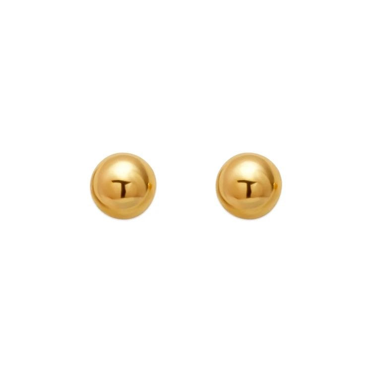 NEW 14K YELLOW GOLD 7MM BALL STUD EARRINGS: NEW 14K YELLOW GOLD 7MM BALL STUD EARRINGS 7MM BALL STUD EARRINGS NEW 14K YELLOW GOLD Width: Approx. 7mm Apx WEIGHT: 2g