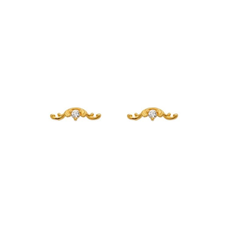 NEW 14K YELLOW GOLD ARCHES FLATBACK STUD EARRINGS: NEW 14K YELLOW GOLD ARCHES FLATBACK STUD EARRINGS ARCHES FLATBACK STUD EARRINGS NEW 14K YELLOW GOLD Width: Approx. 10x3mm Apx WEIGHT: 2g