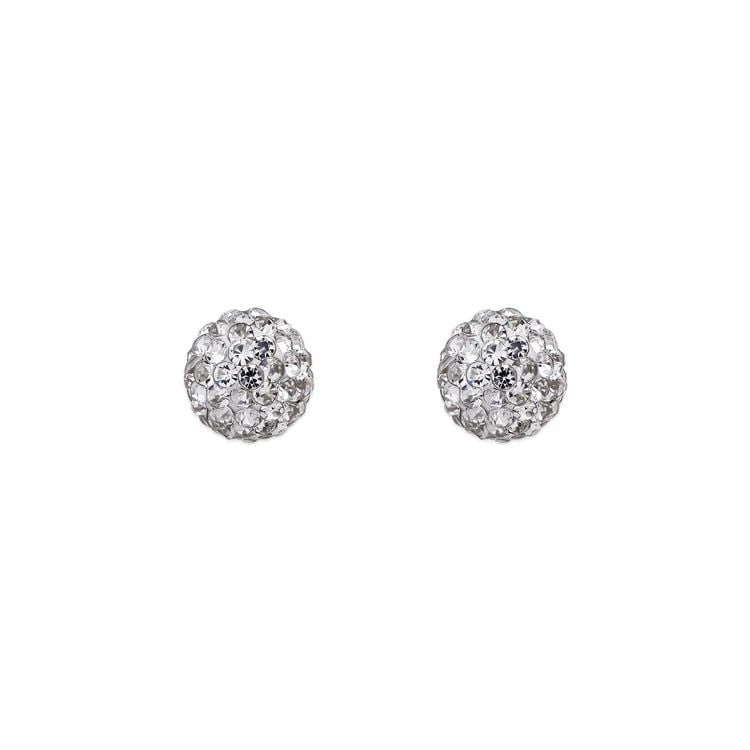 NEW 14K YELLOW GOLD 7MM BALL WHITE ENAMEL STUD EARRINGS: NEW 14K YELLOW GOLD 7MM BALL WHITE ENAMEL STUD EARRINGS 7MM BALL WHITE ENAMEL STUD EARRINGS NEW 14K YELLOW GOLD Width: Approx. 7mm Apx WEIGHT: 2g