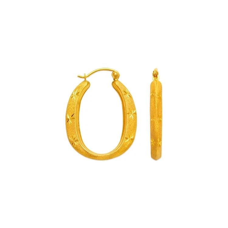 NEW 14K YELLOW GOLD HOLLOW SHRIMP HOOP EARRINGS: NEW 14K YELLOW GOLD HOLLOW SHRIMP HOOP EARRINGS HOLLOW SHRIMP HOOP EARRINGS NEW 14K YELLOW GOLD Width: Approx. 21mm Apx WEIGHT: 2g