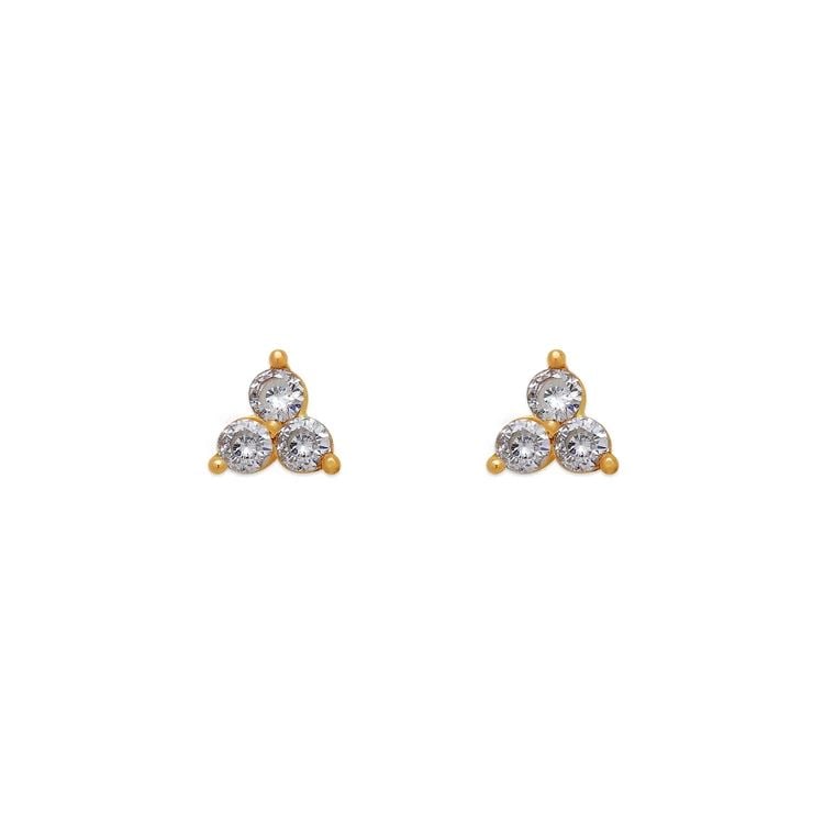 NEW 14K YELLOW GOLD FLOWER STUD EARRINGS: NEW 14K YELLOW GOLD FLOWER STUD EARRINGS FLOWER STUD EARRINGS NEW 14K YELLOW GOLD Width: Approx. 5x5mm Apx WEIGHT: 2g