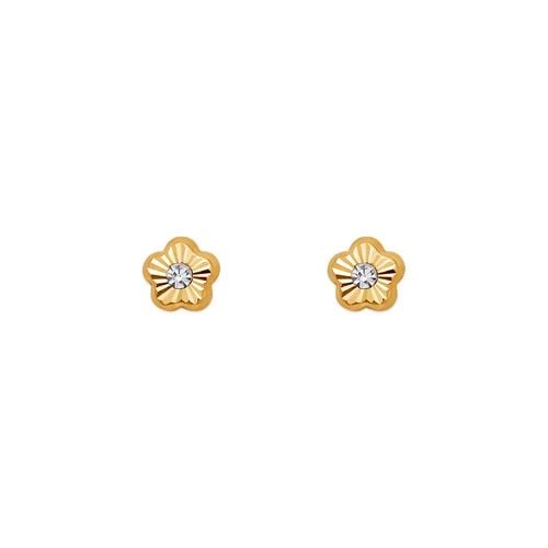 NEW 14K YELLOW GOLD MINI FLOWER STUD EARRINGS: NEW 14K YELLOW GOLD MINI FLOWER STUD EARRINGS MINI FLOWER STUD EARRINGS NEW 14K YELLOW GOLD Width: Approx. 4x4mm AVERAGE Apx WEIGHT: 2g