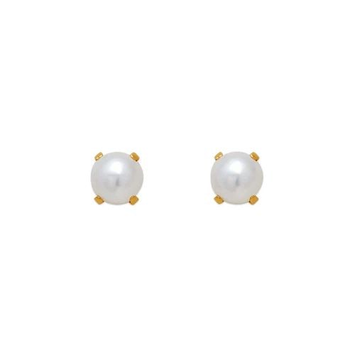 NEW 14K YELLOW GOLD PEARL STUD EARRINGS: NEW 14K YELLOW GOLD PEARL STUD EARRINGS PEARL STUD EARRINGS NEW 14K YELLOW GOLD Width: Approx. 5mm AVERAGE Apx WEIGHT: 2g