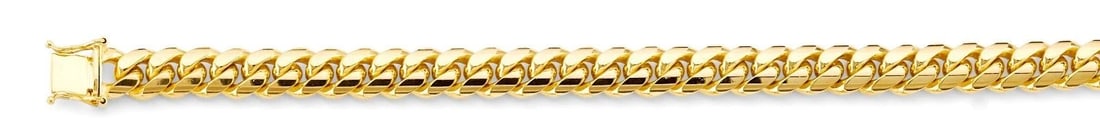 NEW 14K YELLOW GOLD 9.1MM SOLID MIAMI CUBAN CHAIN: 14K YELLOW GOLD 9.1MM SOLID MIAMI CUBAN CHAIN 9.1MM SOLID MIAMI CUBAN CHAIN NEW 14K YELLOW GOLD WIDTH: 9.1mm AVERAGE Apx WEIGHT: 164.7g