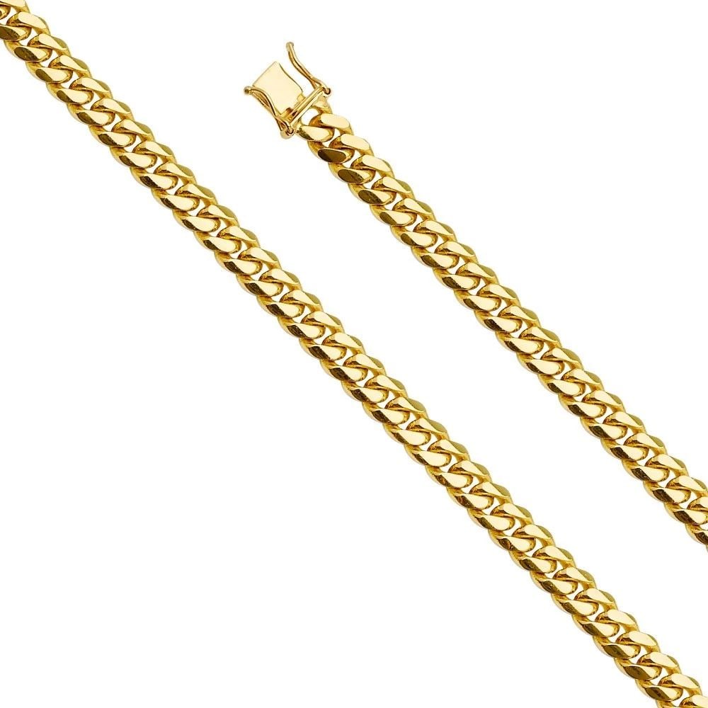 NEW 14K YELLOW GOLD MIAMI CUBAN 210 CHAIN: 14K YELLOW GOLD MIAMI CUBAN 210 CHAIN MIAMI CUBAN 210 CHAIN NEW 14K YELLOW GOLD WIDTH: mm AVERAGE Apx WEIGHT: 82.9g