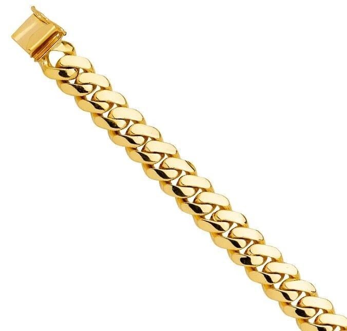 NEW 14K YELLOW GOLD SOLID LINK BRACELET: NEW 14K YELLOW GOLD SOLID LINK BRACELET SOLID LINK BRACELET NEW 14K YELLOW GOLD LENGTH - 8.5in Apx WEIGHT - 63.3g