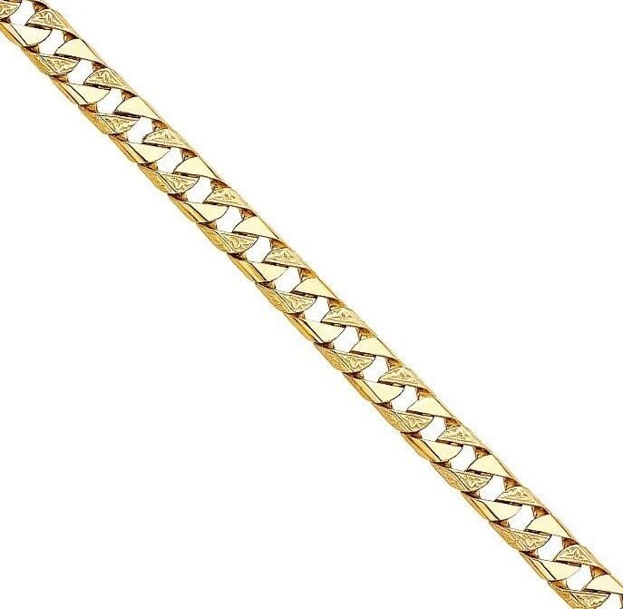 NEW 14K YELLOW GOLD NUGGET CURB LINK BRACELET: NEW 14K YELLOW GOLD NUGGET CUBAN LINK BRACELET NUGGET CUBAN LINK BRACELET NEW 14K YELLOW GOLD LENGTH - 8.5in Apx WEIGHT - 30g