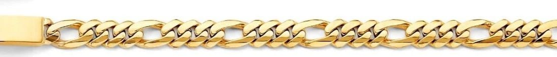 NEW 14K YELLOW GOLD MIAMI CURB LINK MENS ID BRACELET: NEW 14K YELLOW GOLD MIAMI CUBAN LINK MIL ID BRACELET MIAMI CUBAN LINK MIL ID BRACELET NEW 14K YELLOW GOLD LENGTH - 8in Apx WEIGHT - 27.3g