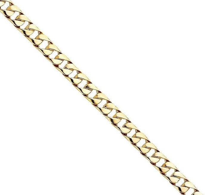 NEW 14K YELLOW GOLD CURB LINK BRACELET (1 of 2)