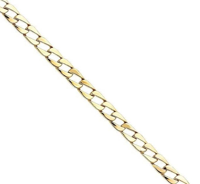 NEW 14K YELLOW GOLD CURB LINK BRACELET: NEW 14K YELLOW GOLD CUBAN LINK BRACELET CUBAN LINK BRACELET NEW 14K YELLOW GOLD LENGTH - 8in Apx WEIGHT - 13.9g