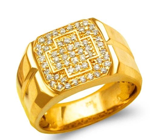 NEW 14K YELLOW GOLD MEN'S CLUSTER RING: NEW 14K YELLOW GOLD MEN'S CLUSTER RING MEN'S CLUSTER RING NEW 14K YELLOW GOLD SIZE Apx: 13mm Apx WEIGHT: 13.3g