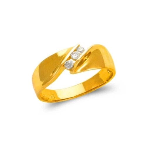 NEW 14K TWO TONE GOLD LADIES WEDDING TRIO RING (1 of 2)
