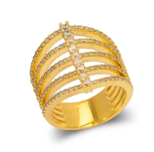 NEW 14K YELLOW GOLD LADIES FANCY RING (1 of 2)