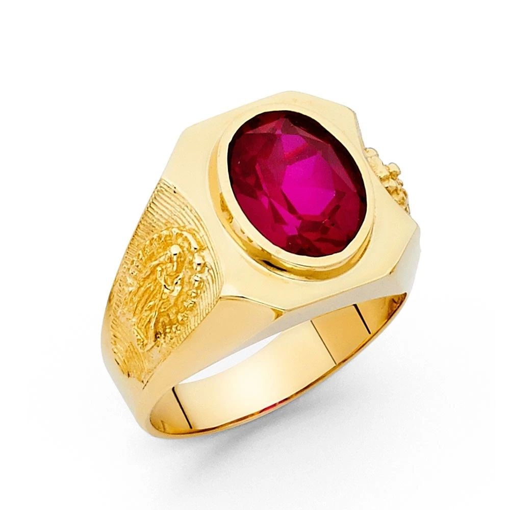 NEW 14K YELLOW GOLD MEN'S RING - SIZE 10 (1 of 2)