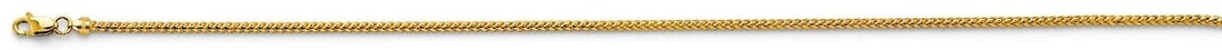 NEW NEW 14K YELLOW GOLD 1.7MM ROUND FRANCO CHAIN (1 of 2)