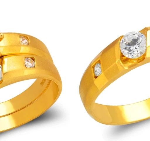 NEW 14K YELLOW GOLD WEDDING TRIO RING SET (1 of 2)