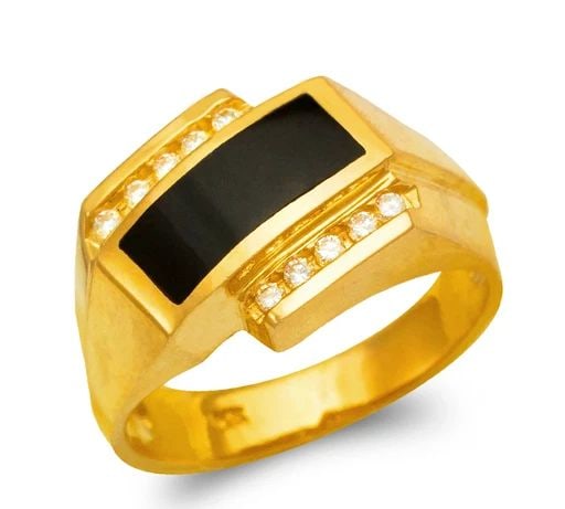 NEW 14K YELLOW GOLD MEN'S FULL CUT ONYX RING: NEW 14K YELLOW GOLD MEN'S FULL CUT ONYX RING MEN'S FULL CUT ONYX RING NEW 14K YELLOW GOLD SIZE Apx: 13mm Apx WEIGHT: 9.2g